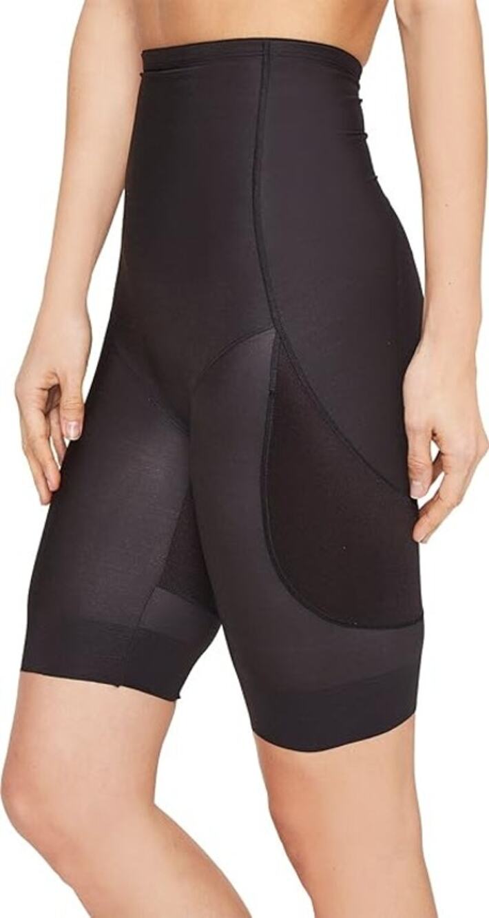 MIRACLESUIT *BEIGE COLOR* Shapewear Shorts Thighs Tummy Waist Slimming Large L